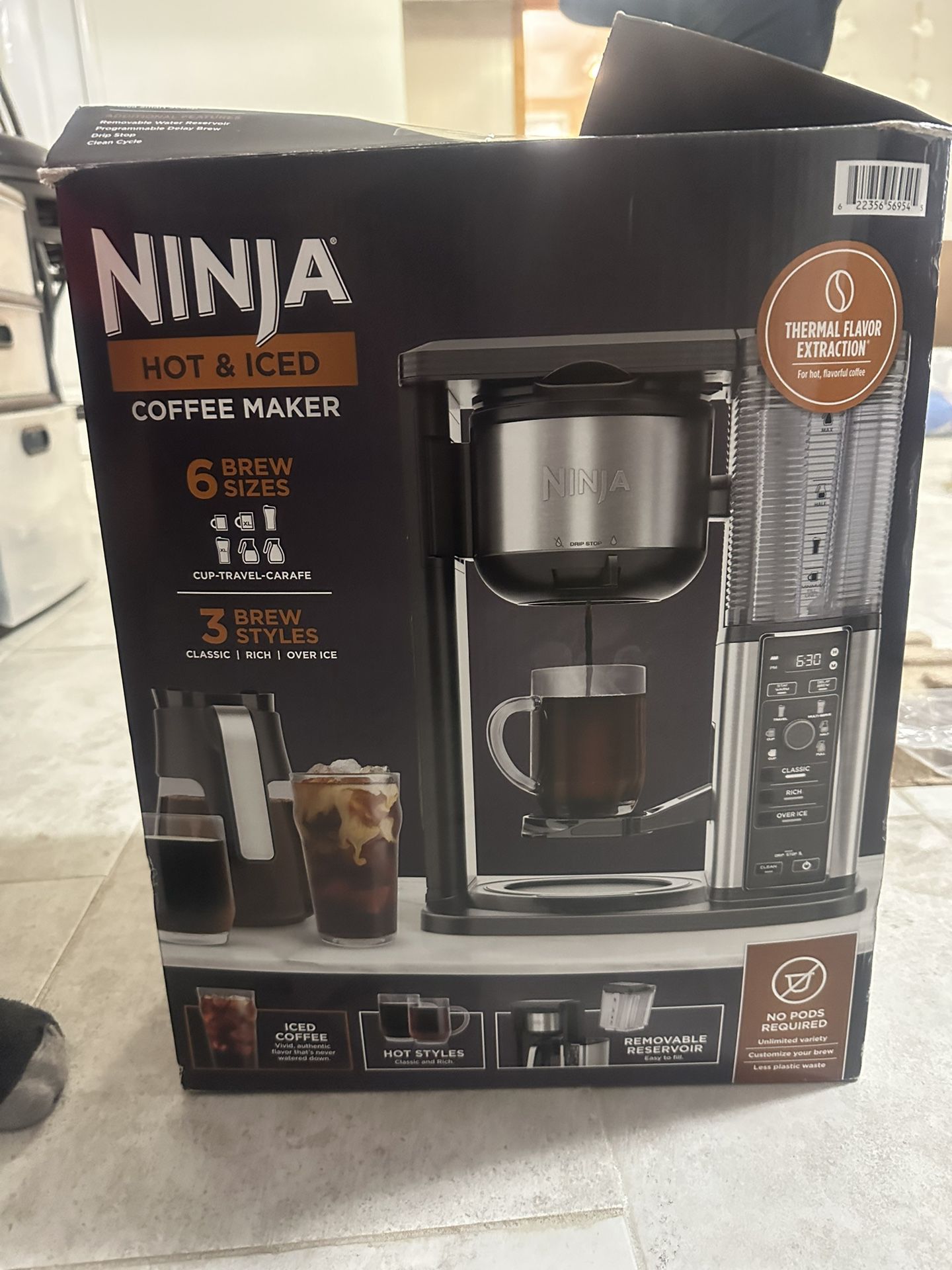 Ninja CM401 Specialty 10-Cup Coffee Maker, with 4 Brew Styles for Ground  Coffee, Built-in Water Reservoir, Fold-Away Frother & Glass Carafe, Black  for Sale in Norco, CA - OfferUp