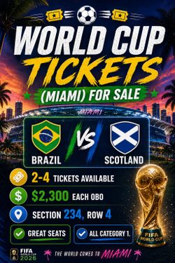 Brazil vs Scotland World Cup (Miami)
