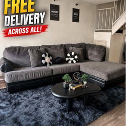 🔥 FREE DELIVERY – MODERN L-SHAPED SECTIONAL 🔥