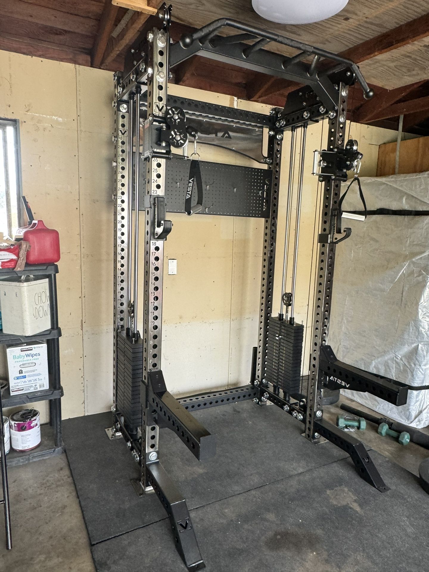 Vesta Fitness New Half Squat Rack |Functional Trainer|400 Weight Stack|Gym Equipment|Free Delivery