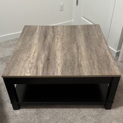 Square Coffee table with storage