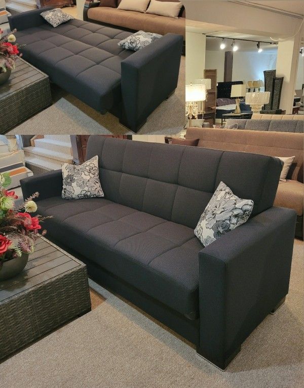 Sofa Bed with Storage (Futon, Sleeper)
