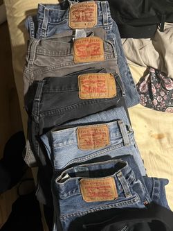 Levi Jeans 501, 505, & 550(33w 32L, 34w 32L 501)