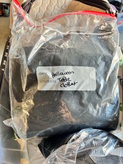 Halloween lace table cover and runner