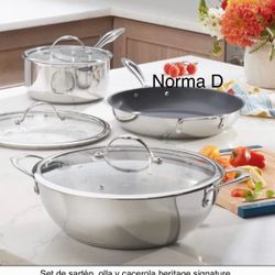 Set De Olka De 3 Qts , Cacerola De 6 Qts Y Sartén De 10” Nuevas En Su Caja 🌺 Princess House 🌺