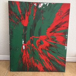 Red And Green Original Painting