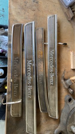 Mercedes door seal lighted plates