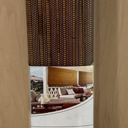 Natural. Bamboo Roman Shade Brown 31”x 72”