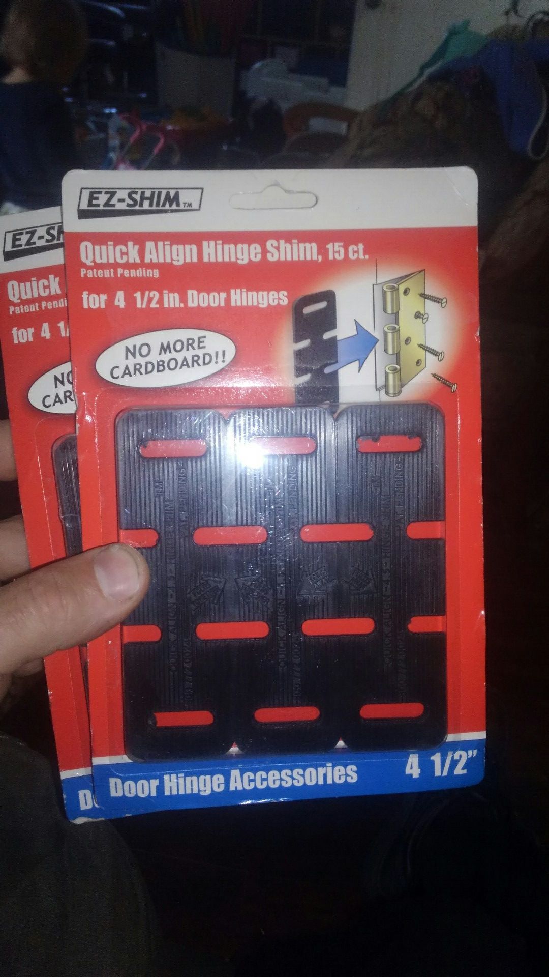 EZ Shim 4 1/2 inch hinge shims 30 count