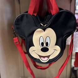 2026 Disney Parks Mickey Mouse Character Mini Tote Bag W/ Crossbody Strap NWT