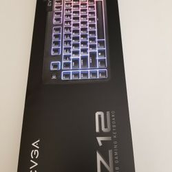 New EVGA Z12 RGB Gaming Keyboard. 5 Programmable Macro Keys. Water Resistant. BRAND new,  Never Opened. 