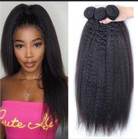 Brazilian human hair kinky straight