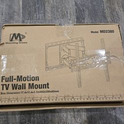 Mounting Dream TV Wall Mount for 32-65 Inch, Full Motion, Dual Arms, Swivel and Tilt, MD2380
