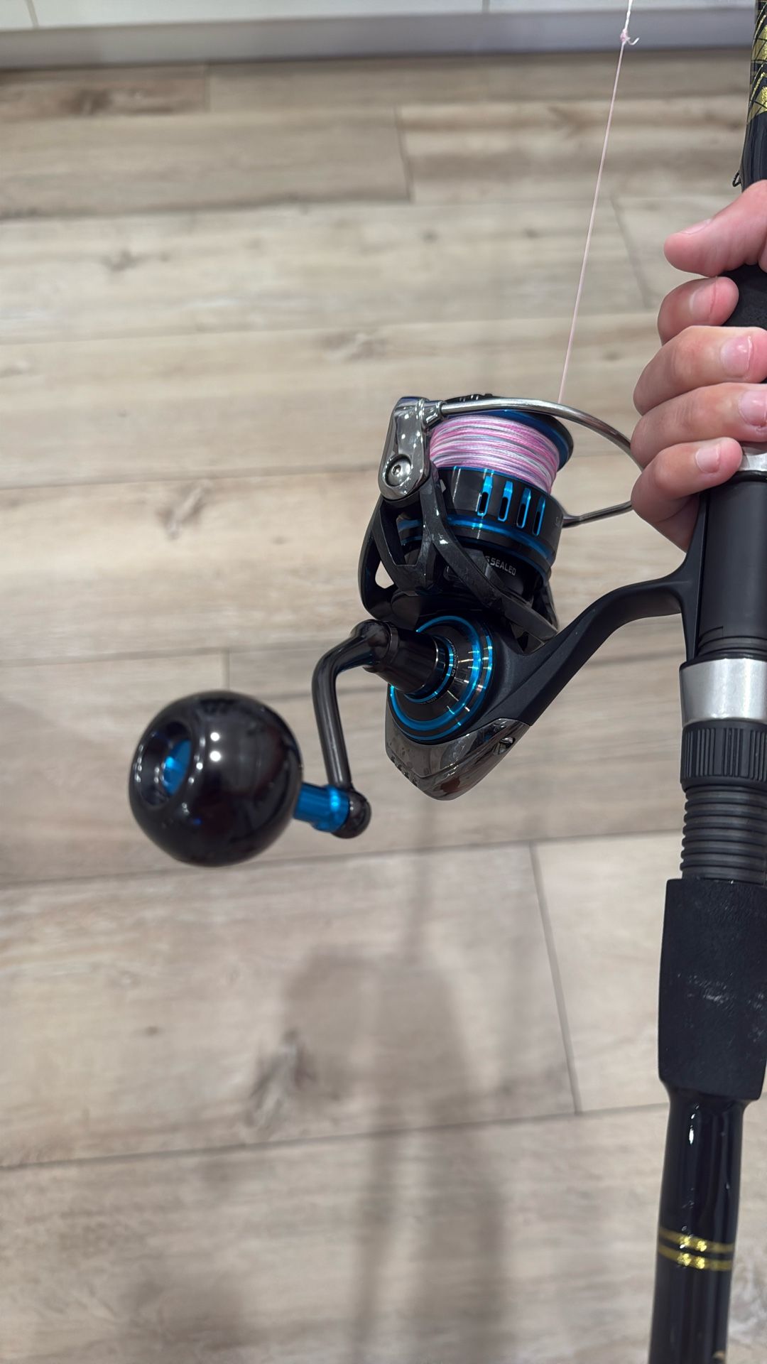 diwaw saltist 5k on a costom 7,6 medium heavy