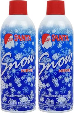 Fake Snow. Snow In A Can. Santa Snow.