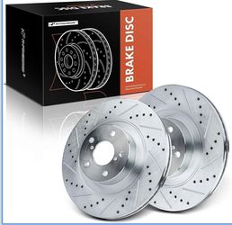 Brake Rotors Front Drilled For Subaru Forester 2009-2018 A-Premium BRZ Crosstrek Legacy
