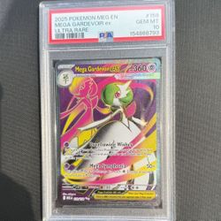 2025 POKEMON MEG EN MEGA GARDEVOIR ex ULTRA RARE #159 GEM MT 10