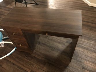 Desk High/Tall 29.5”, Long 23” And 19.5 Wide.