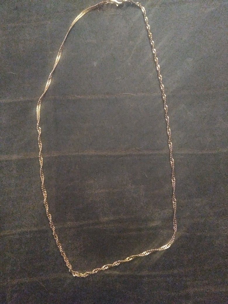 22" 18k Gold Plated Chain Necklace