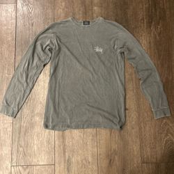 Grey men’s Stussy long sleeve
