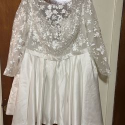 V Back Wedding Dress