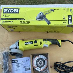 Ryobi Corded 41/2 Variable Speed Grinder 
