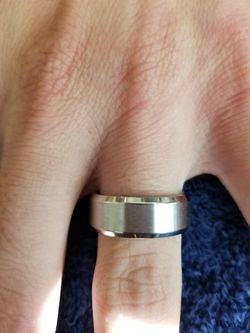 LOW PRICE: Silver and Black solid bands