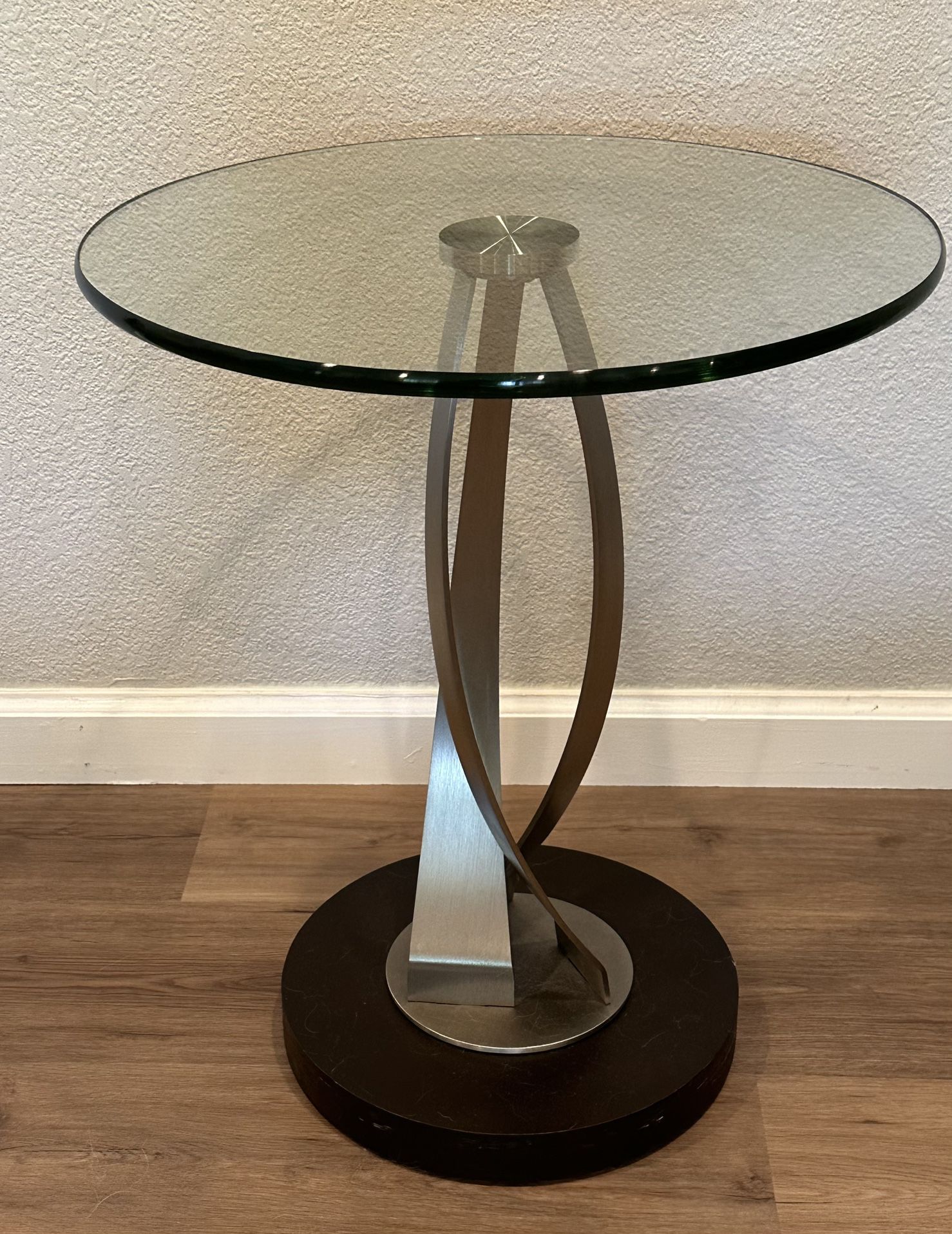 Gigi Accessory Table with Glass Top