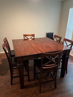 High Top Table - solid wood