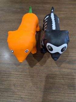 Squeeezy Pumpkin and Skeleton dog