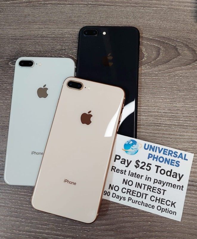 In Box Apple IPhone 8+ 64gb Unlocked Like New Condition No Defects.
$1 Down NO CREDIT CHECK FINANCING