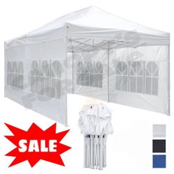 10'x20' Waterproof Ez Pop Up Canopy Tent Shelter
