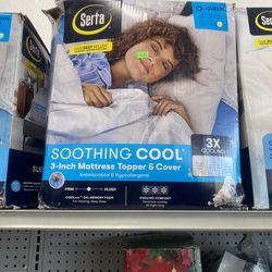 Cool 3-Inch Gel Memory Foam Mattress Topper queen