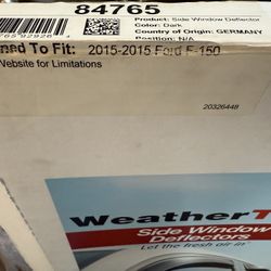WeatherTech Side Window Deflector 2015 Ford F150 #84765
