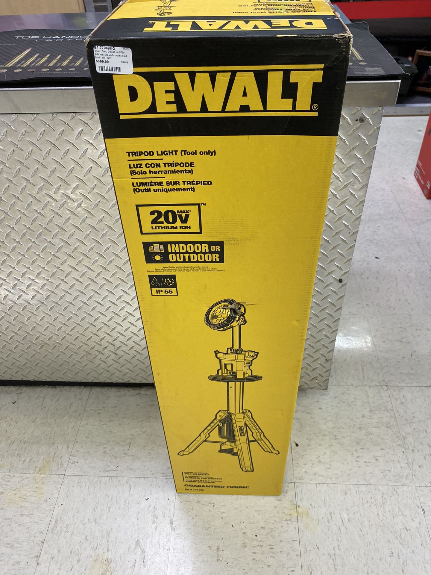 Led Light Dewalt 20 Volt Tripod Light DEWALT 20V MAX Cordless
