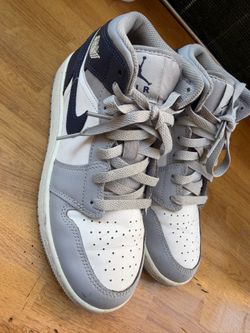 Nike Shoes Air Jordan 1 Mid Retro “Cement Grey/True Blue” 2024 size 5Y
