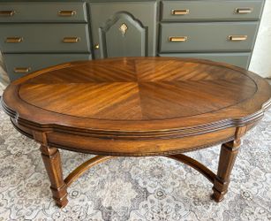 oval coffee table french country vintage traditional