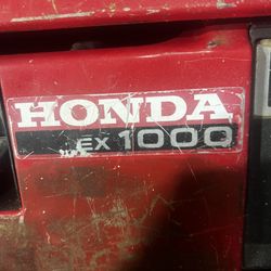 HONDA EX 1000 Generator 