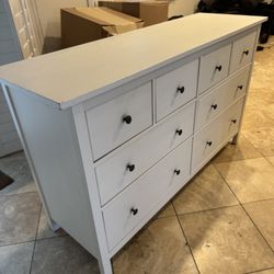 IKEA HEMNES 8 drawer dresser - white stain - solid wood