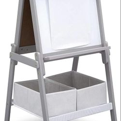 Brand New In Box Delta Children MySize Kids Double-Sided Storage Easel -Ideal for Arts & Crafts, Drawing, Homeschooling and More - Greenguard Gold Cer