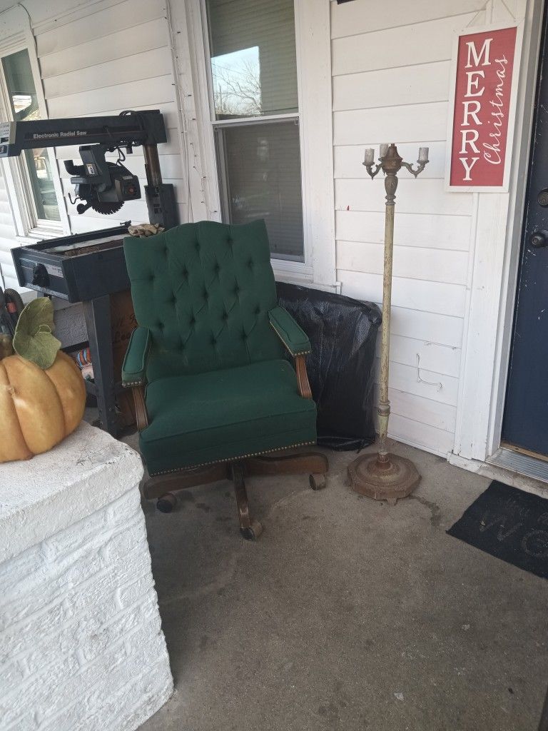 The Office Chair Is A 1991 In The Lamp Is Over 100 Years Old Needs To Be Rewired Sold All As One Package Deal