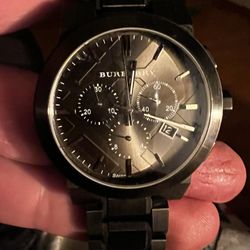 Burberry Gunmetal Wrist Watch 