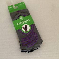 Gaiam Toeless Yoga Socks - 2 pk