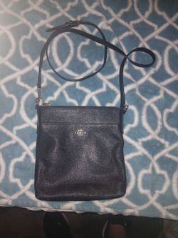 Authentic  Black leather coach purse