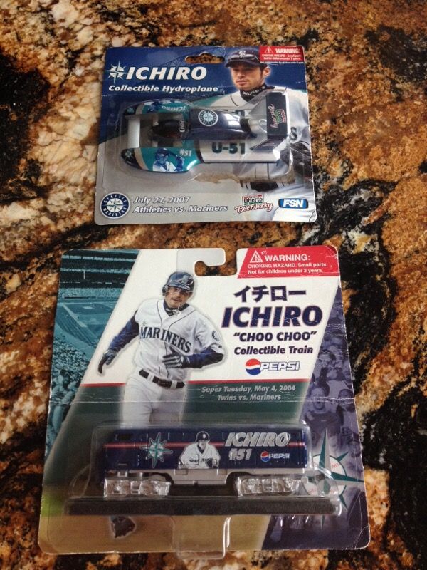 Seattle Mariners Ichiro Suzuki Collectible Hydroplane & Choo-Choo 