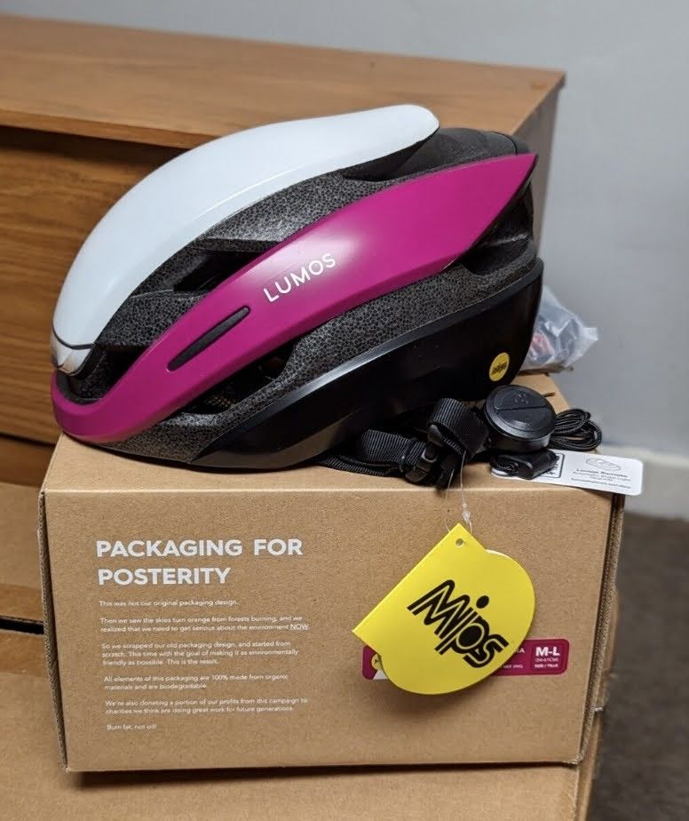 Lumos Ultra Helmet, Limited Edition Jam Sandwich M-L with MIPS and remote