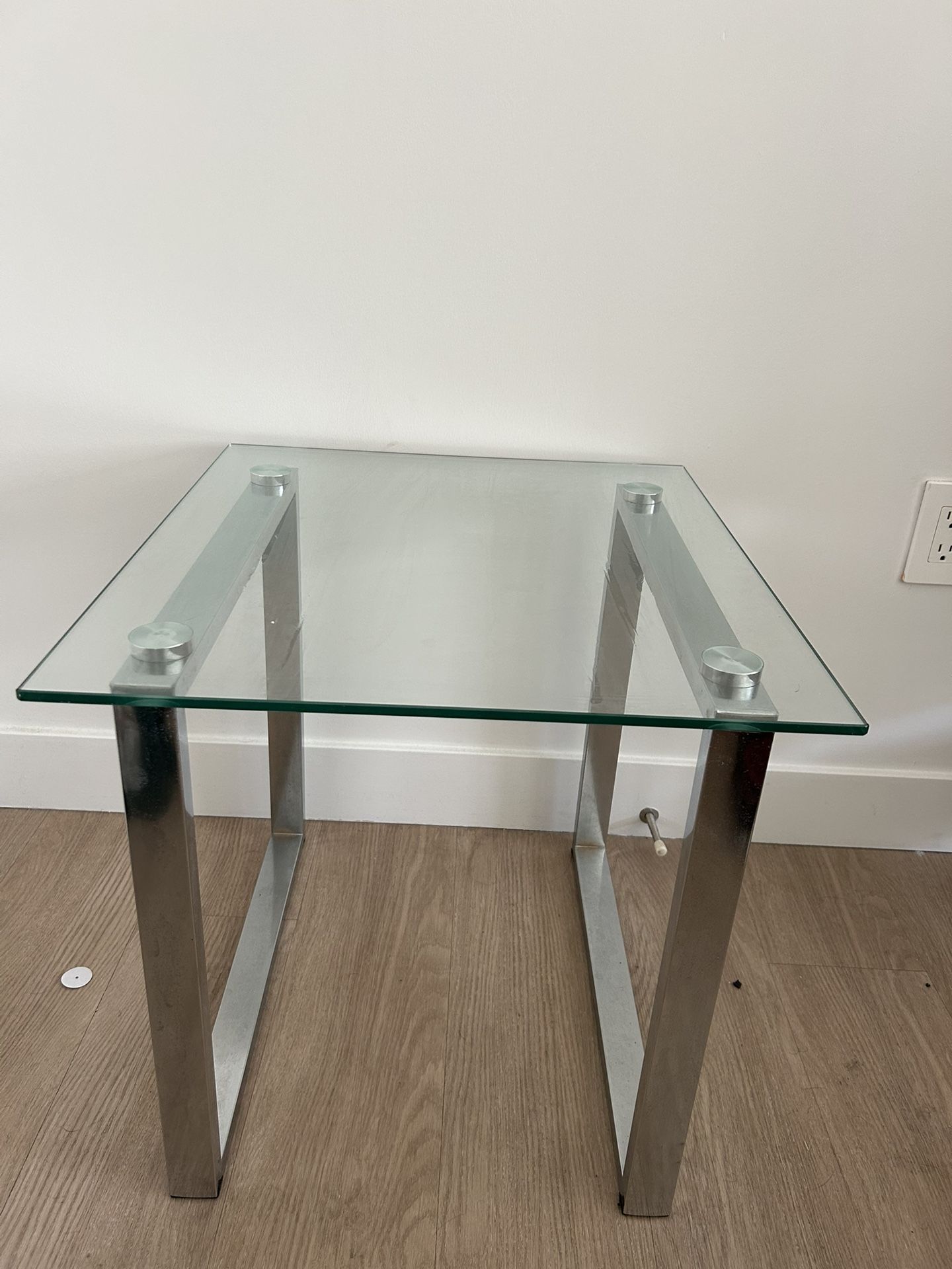 Glass Nightstand/table