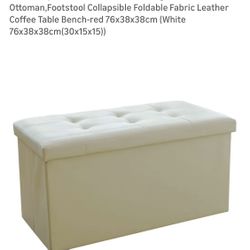 Leather Storage Ottoman