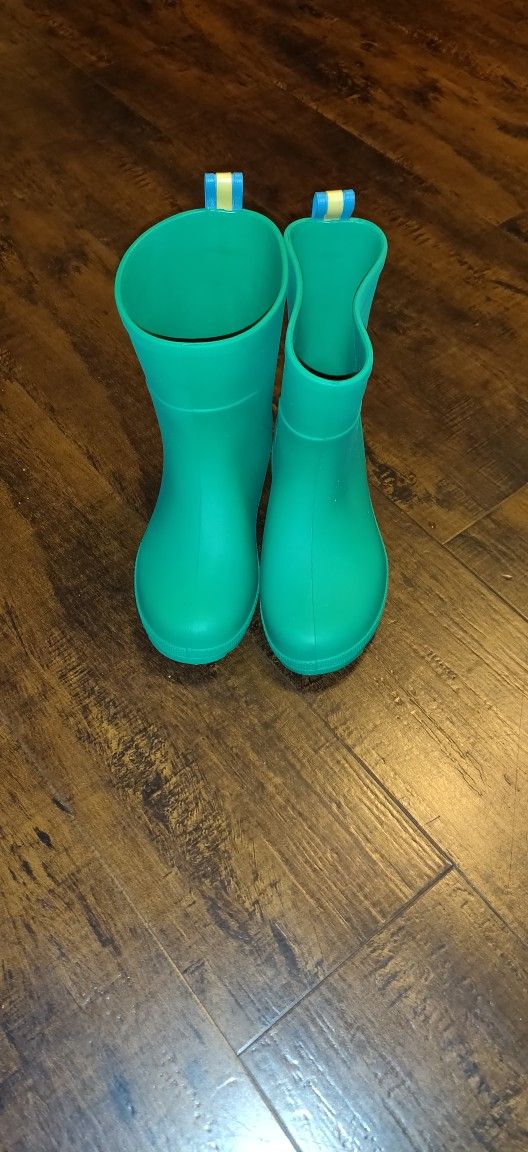 Totes Green Rain Boots Toddler 11-12 T
