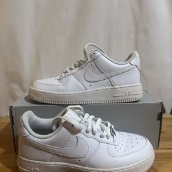 NIKE Air Force 1 '07 White Sneakers Men Size 6.5 CW2288-111 Used Good Condition $50 Meet Up In Irving @dfwgoods